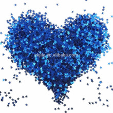 Blue Star Table Confetti Sparkle Star Lentejuelas para la boda Baby Shower Fiesta de cumpleaños Decoraciones Suministros, 6 MM